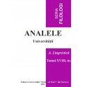 Analele USV- Seria Filologie, A. Lingvistică, Tomul XVIII, Nr 1, 2012