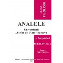 Analele USV- Seria Filologioe, A. Lingvistică, Tomul XV, Nr 2, 2009