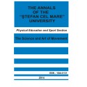 The annals of the “Ştefan cel Mare” University Physical Education and Sport Section Nr. 2(13), 2014