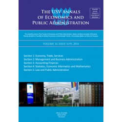 The USV Annals of Economics and Public Administration VOLUME 14, ISSUE 1(19), 2014