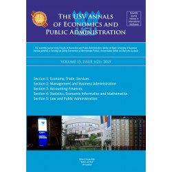 The USV Annals of Economics and Public Administration VOLUME 15, ISSUE 1(21), 2015