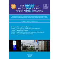 The USV Annals of Economics and Public Administration VOLUME 15, ISSUE 2(22), 2015