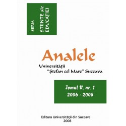 Analele Universitatii Stefan cel Mare, Seria Stiinte ale educatiei, tomul V, nr. 1, 2006-2008