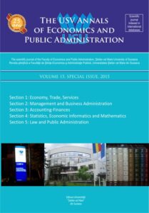 The USV Annals of Economics and Public Administration