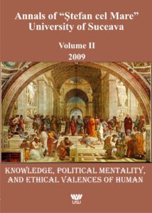 Annals of “Ştefan cel Mare” University of Suceava Philosophy Social and Human Disciplines Volume I - 2009