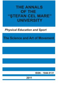 The annals of the “Ştefan cel Mare” University Physical Education and Sport Section Nr. 2(7), 2011