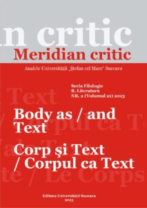 Meridian critic, Seria Filologie, B. Literatura, Tomul XVII, nr.2(21), 2013