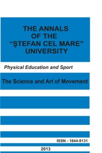 The annals of the “Ştefan cel Mare” University Physical Education and Sport Section Nr. 2(11), 2013