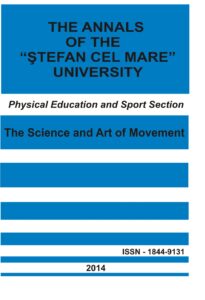 The annals of the “Ştefan cel Mare” University Physical Education and Sport Section Nr. 1(12), 2014