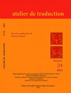 Atelier de Traduction Nr.24 2015