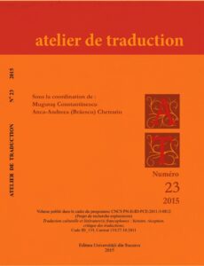 Atelier de Traduction Nr.23 -2015