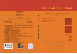 Atelier de Traduction Nr.20 -2014