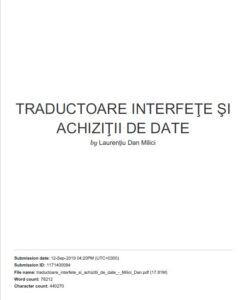TRADUCTOARE INTERFEŢE ŞI ACHIZIŢII DE DATE îndrumar de lucrări practice de laborator